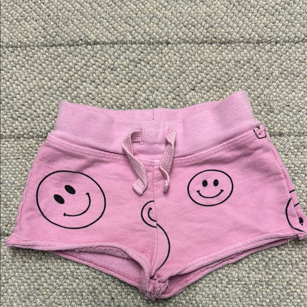 COZii Pink Smiley Face Kids Shorts 12-18mo